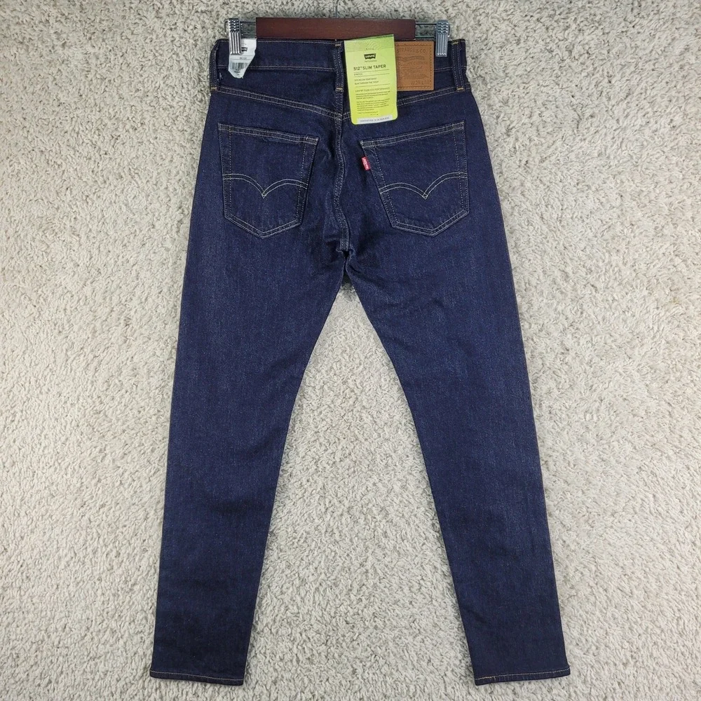 Levi's 512 Slim Taper Jeans Men's 28x30 Blue Flex Eco‎ Performance Stretch NEW